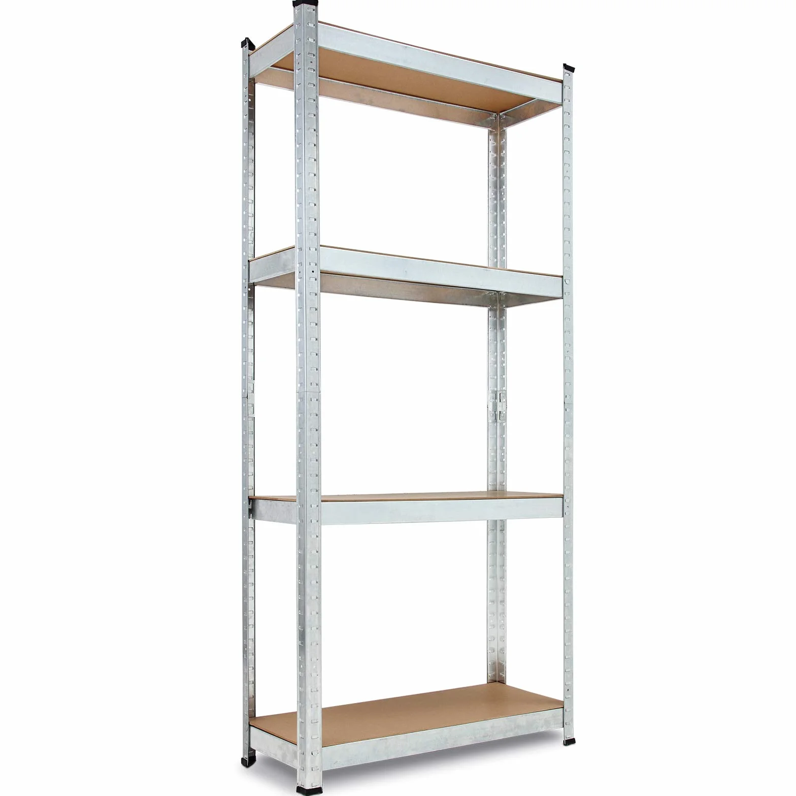 Monzana Estantería Metálica 160x90x40cm 700kg Estanterías para Cargas Pesadas 4 Estantes Taller Plata