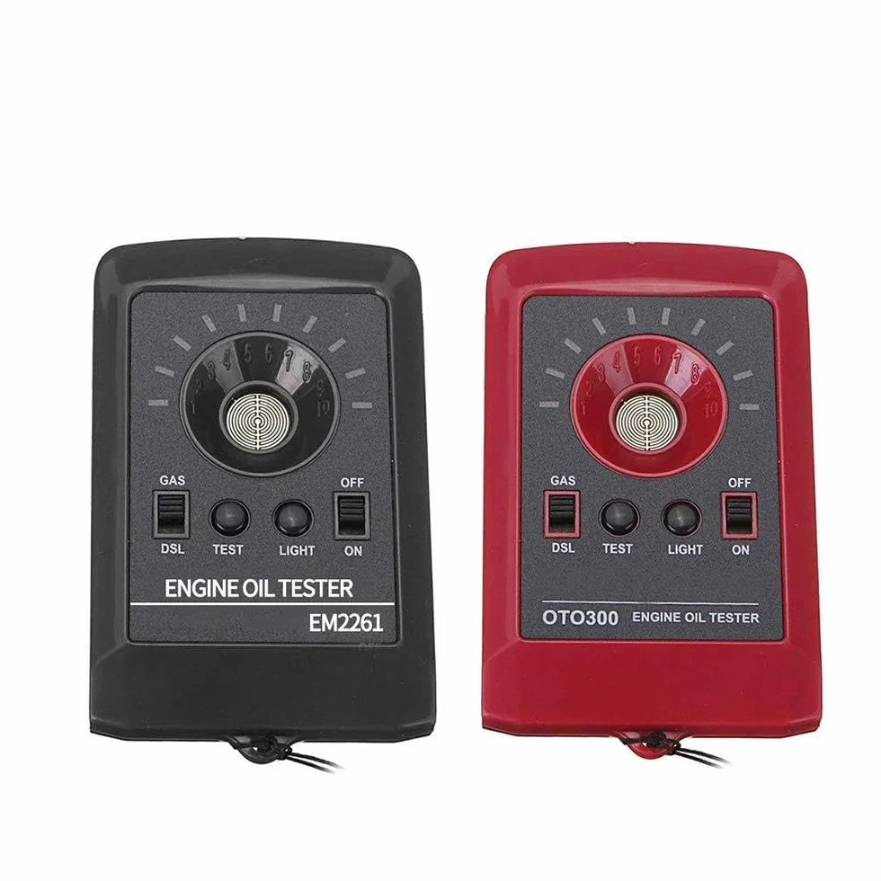 Detector Digital de Calidad de Aceite de Motor 12V Probador de Fluidos Gasolina y Diésel con Alta Precisión y Función de Calibración Analizador Portátil para Aceite de Motor y