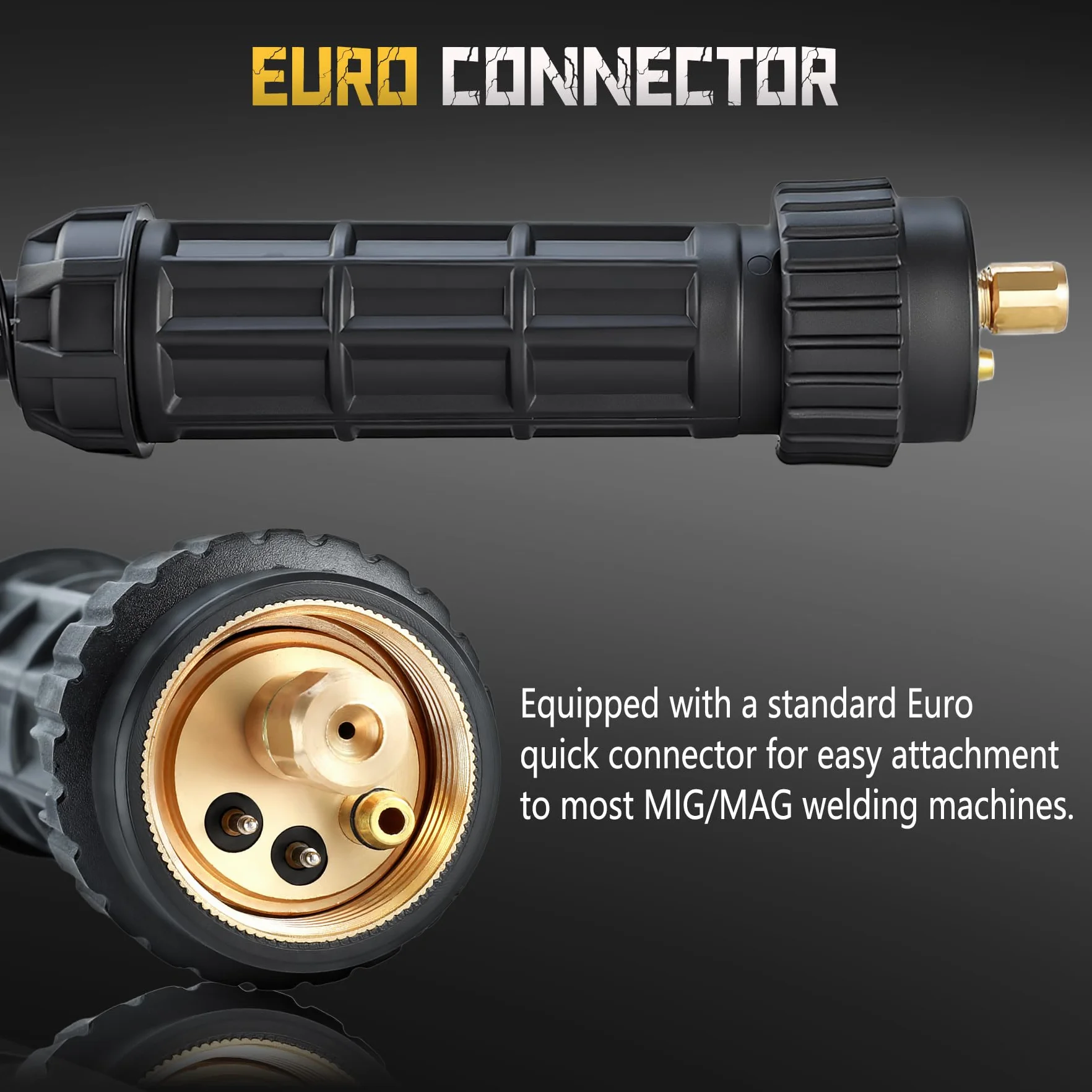 Antorcha soldadura hilo MIG MAG 15AK de 5 M con Juego de 22 Accesorios para antorcha MIG, con Conector Europeo, 180A para Soldadura CO₂/Argón en Taller e Industria
