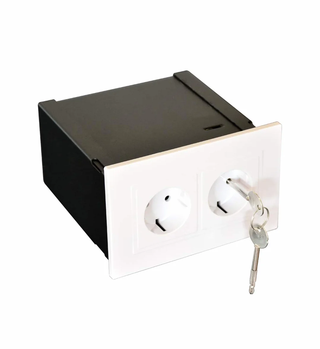 Caja Fuerte Camuflada Enchufe Doble Gravitis Socket Safe – Caja Fuerte Oculta de Pared con Llave