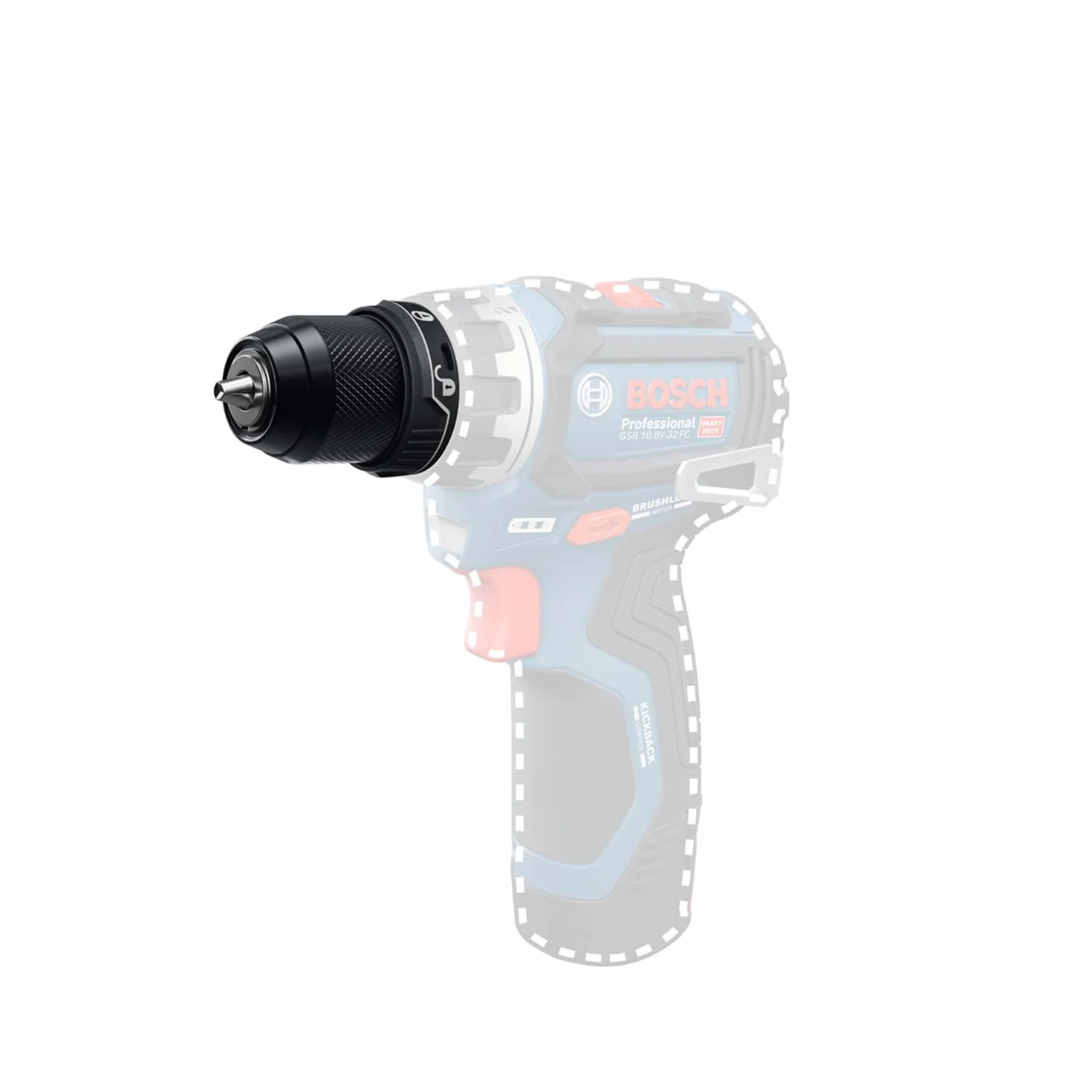 Bosch Professional Complemento portabrocas metálico GFA 12-M (con sonido de clic)