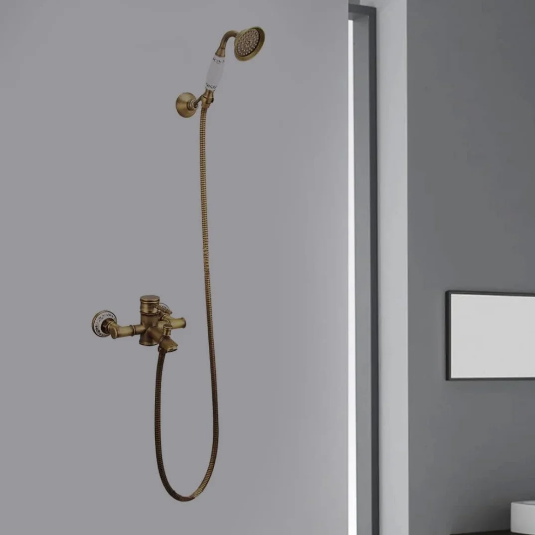 Hommp Cabezal de Ducha de Cobre con Manguera 1,5 m