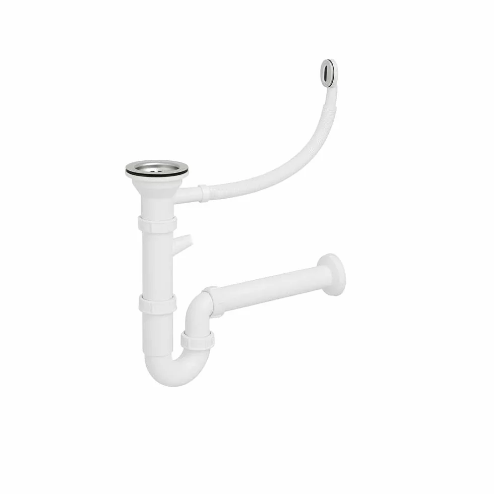 Fregadero Pileta de Pared Resina de Polipropileno Blanco Lavabo Pila para Lavadero 51,5x34