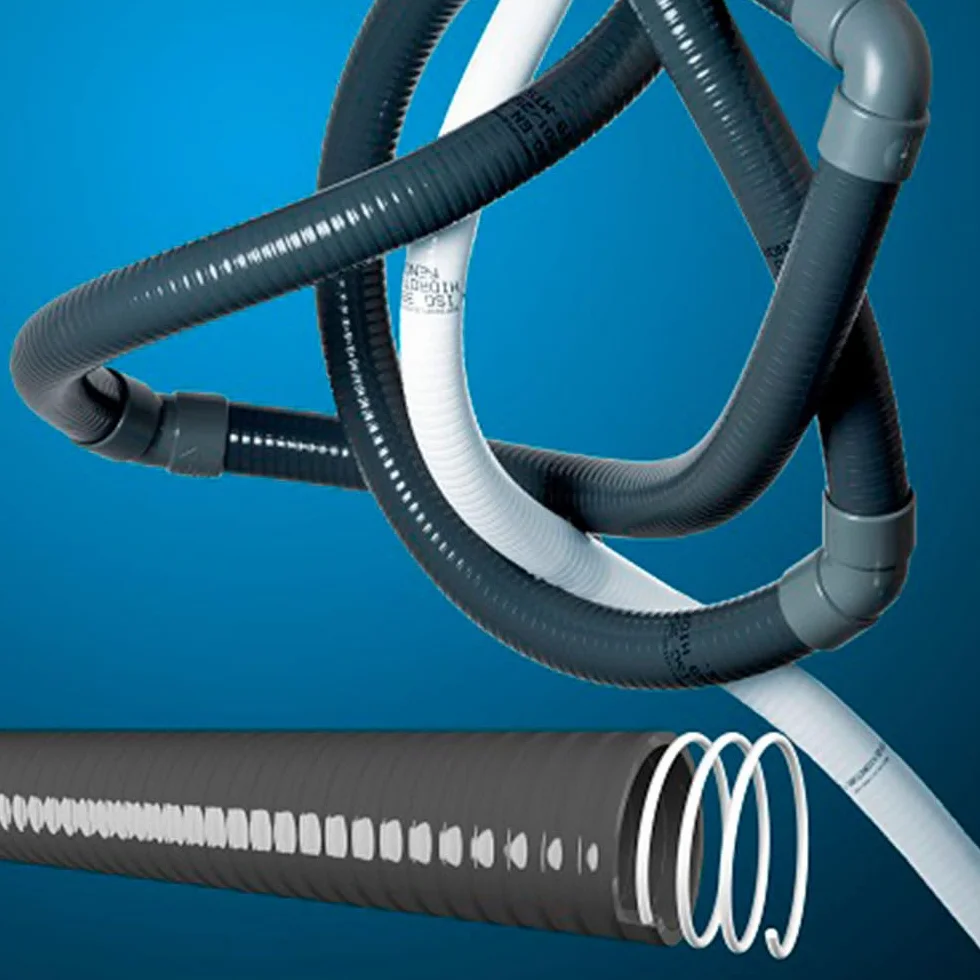 Suinga Tubería PVC Flexible hidrotubo Gris (40mm, 5 metros)
