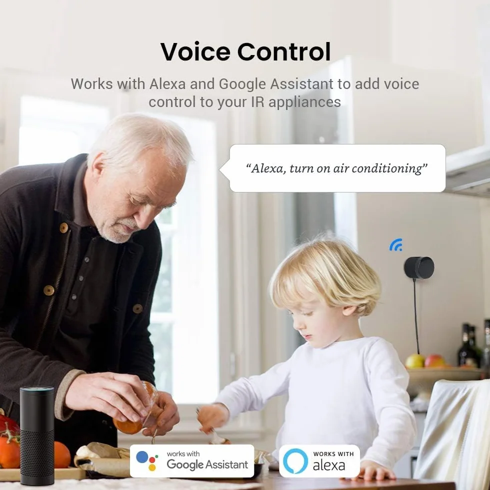 Broadlink - RM4 Mini - Mando a Distancia Universal de Audio y vídeo por Infrarrojos, Hub Remoto Wi-Fi para hogares Inteligentes, Compatible con Alexa (RM4 Mini)