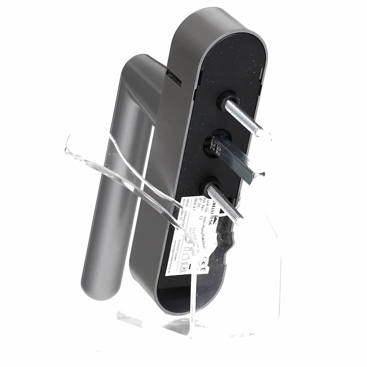 Schellenberg Smart Home de Radio Alarma Mango Plata, Longitud Variable Cuadrado