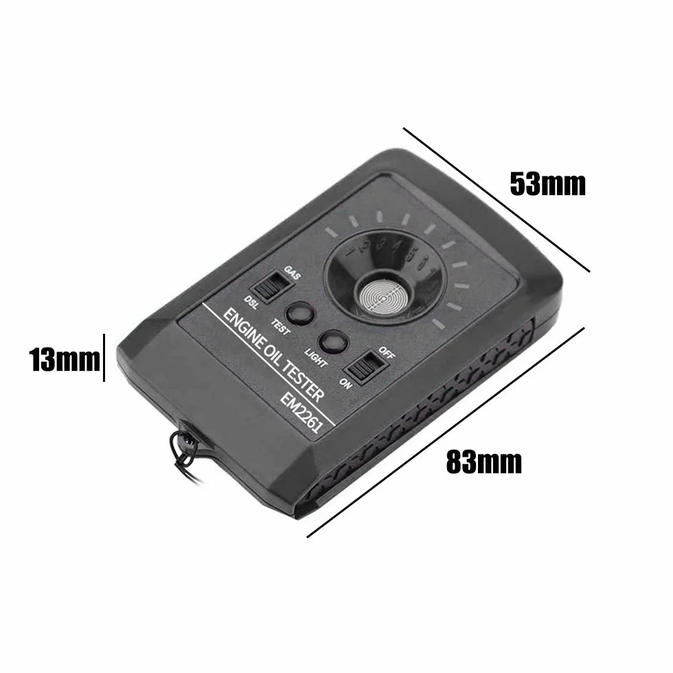 Detector Digital de Calidad de Aceite de Motor 12V Probador de Fluidos Gasolina y Diésel con Alta Precisión y Función de Calibración Analizador Portátil para Aceite de Motor y