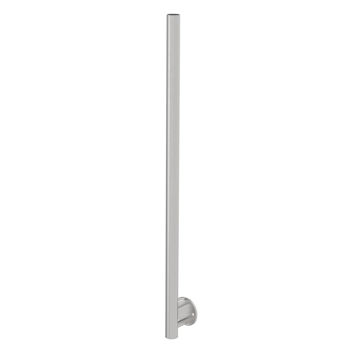 Sellon24® Postes de acero inoxidable V2A, 42,4 mm, soporte superior abierto, soporte exterior, fijación a la pared, tubo lateral, mejilla, barandilla