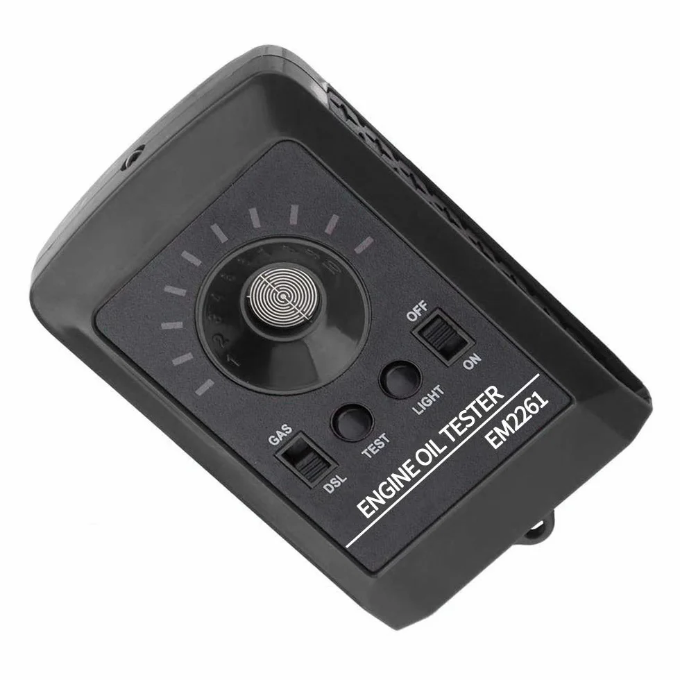 Detector Digital de Calidad de Aceite de Motor 12V Probador de Fluidos Gasolina y Diésel con Alta Precisión y Función de Calibración Analizador Portátil para Aceite de Motor y