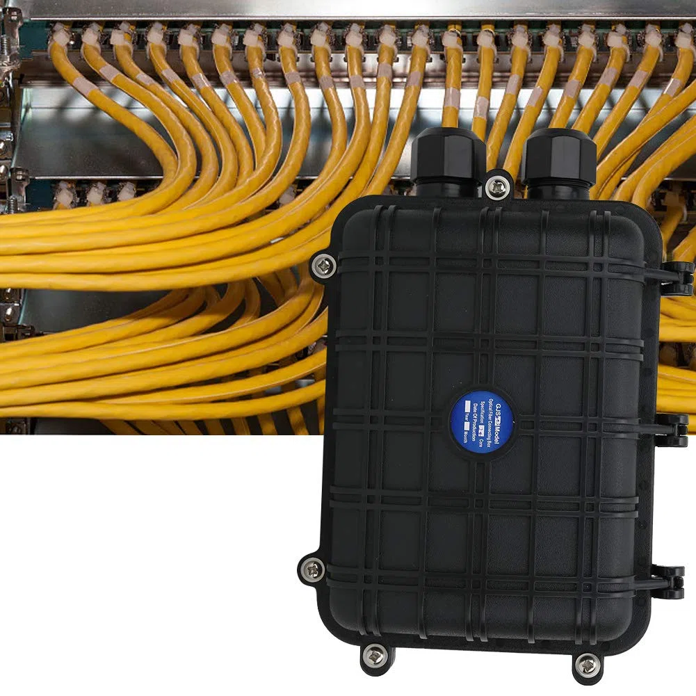 Caja de Empalme de Fibra Óptica Horizontal Impermeable IP68 para Exteriores 24 Núcleos