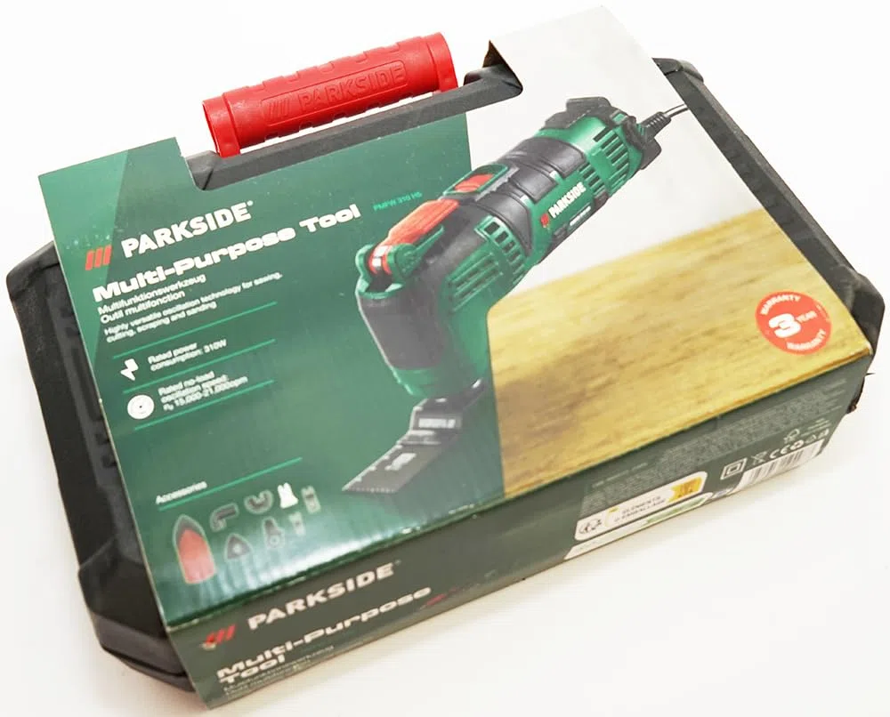 Parkside PMFW 310 H5 - Herramienta multifunción eléctrica con 5 puntas 230 V