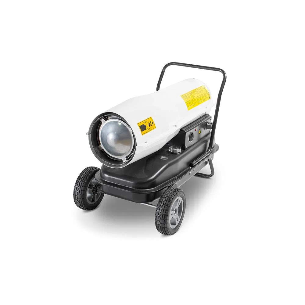 TROTEC Calefactor de gasoil Directo IDE 50 D, Potencia térmica Nominal de 50 kW (44.100 kcal), Termostato, Flujo de aire: 750 m³/h, Ventilador axial, Portátil, Exteriores, Obras, Talleres