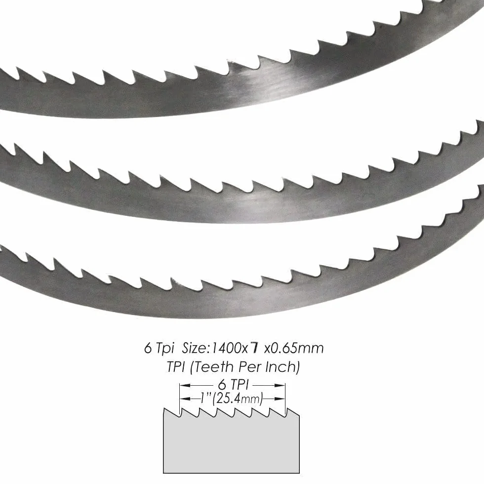 SK5 Sierra Cinta 1400 x 8 x 0.5 mm , 6Z/pulgadas(paquete de 4 cuchillas)