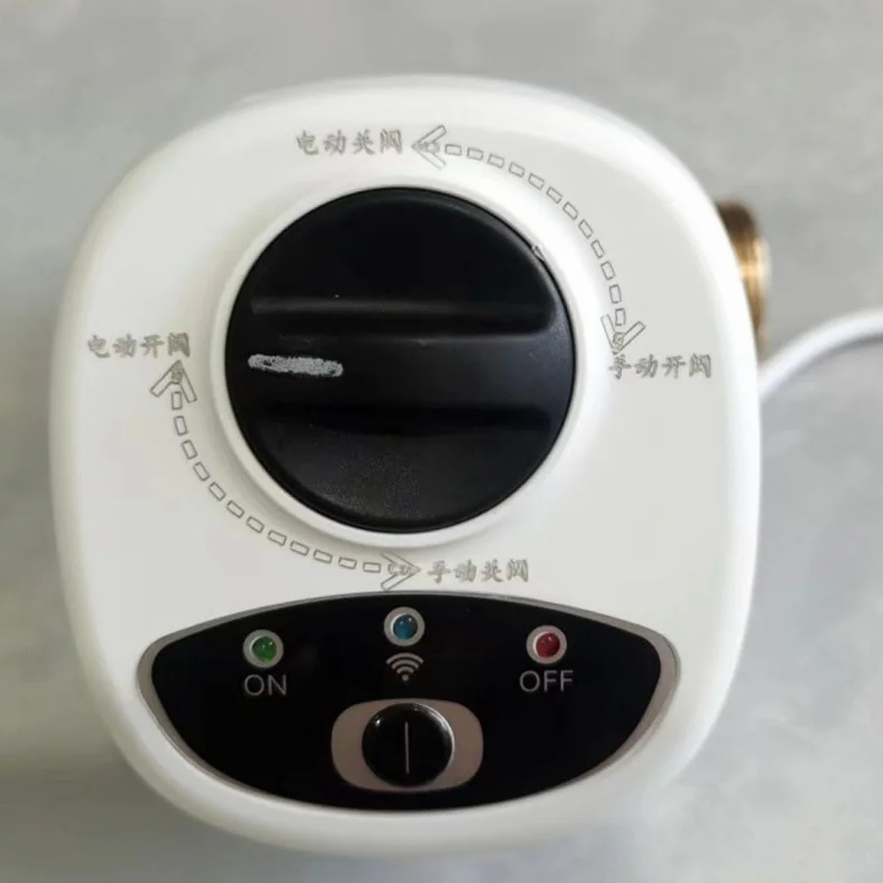 Válvula de agua inteligente WiFi, control remoto a través de aplicación, compatible con Alexa/para comandos de voz, apagado automático, temporizador, válvula de bola eléctrica de cobre (DN20)