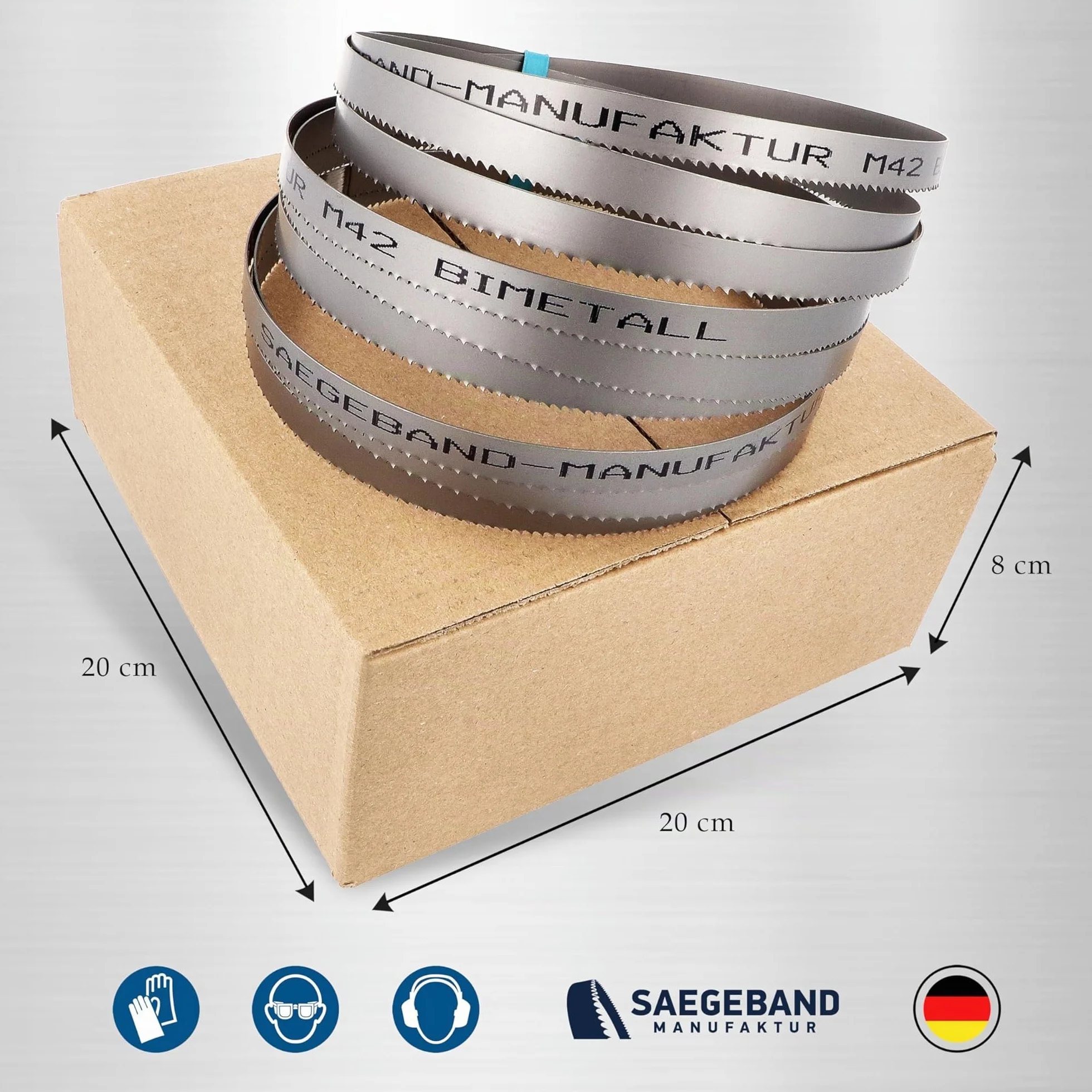 Pack de 3 hojas de sierra de cinta Premium M42 HSS bimetálicas 1140 x 13 x 0,65 mm con 10/14 dientes por pulgada (TPI) - para metal, acero, aluminio, metales no ferrosos y aleaciones ligeras