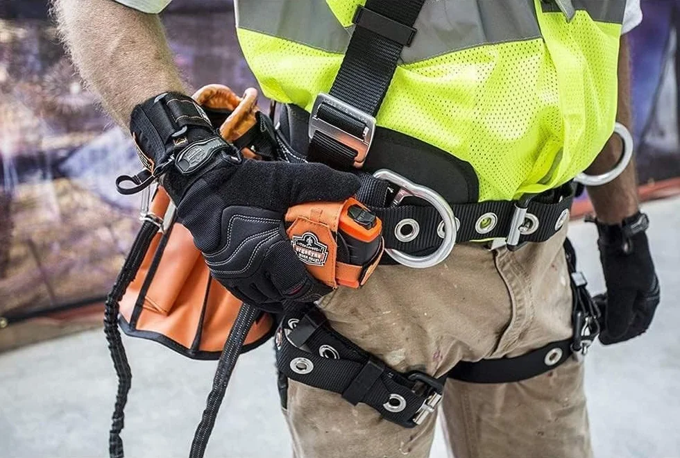 CYSKY 5 Piezas Retráctiles Cordón de Seguridad para Herramientas con Mosquetón, Cordon de Seguridad de Trabajo en Altura para Herramientas Eléctricas Manuales (Amarillo)