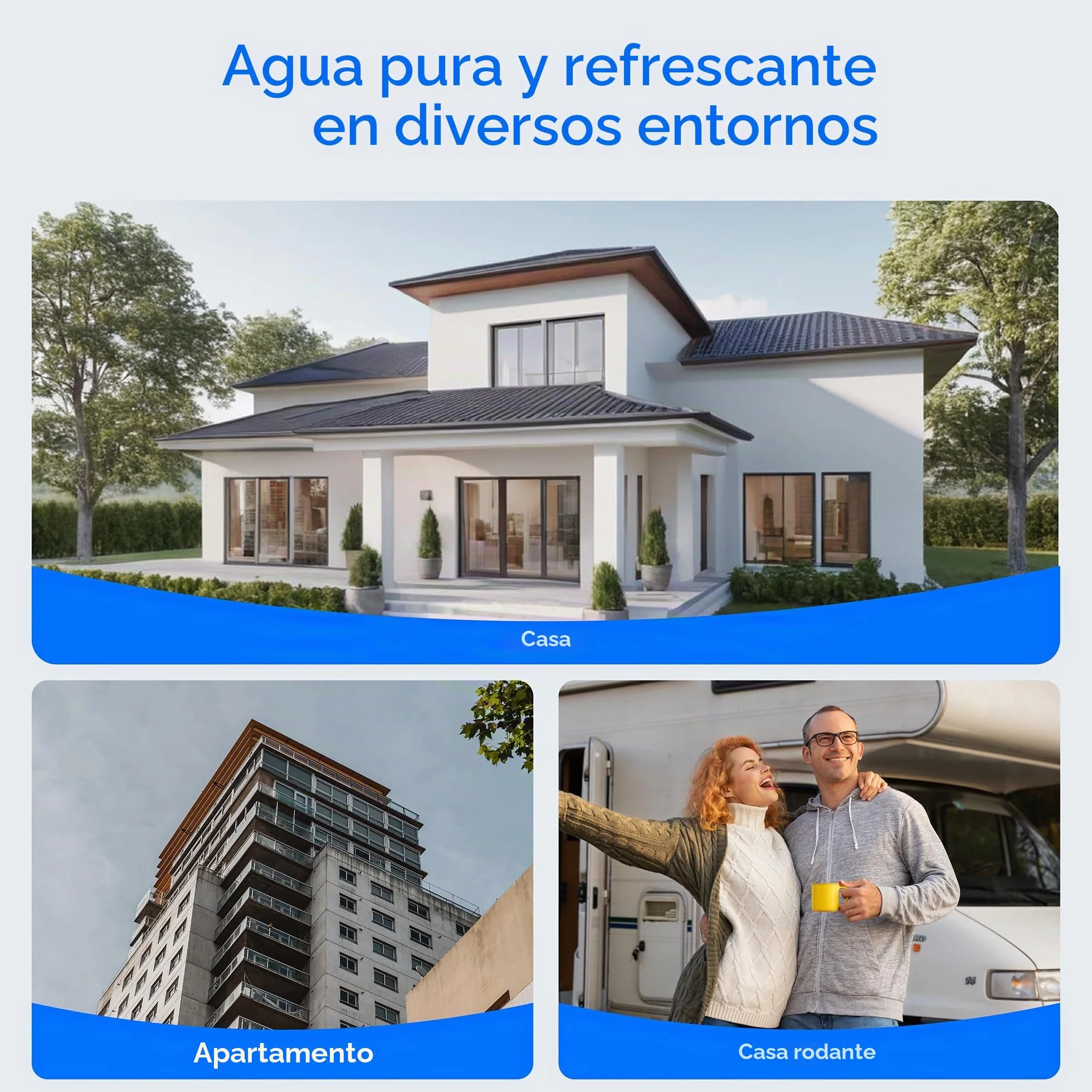 Waterdrop WD-CTF-05 Filtro de Agua para Encimera, 4000 Galones, Recordatorio de Vida, Reduce Metales Pesados, Mal Olor y 99% Cloro