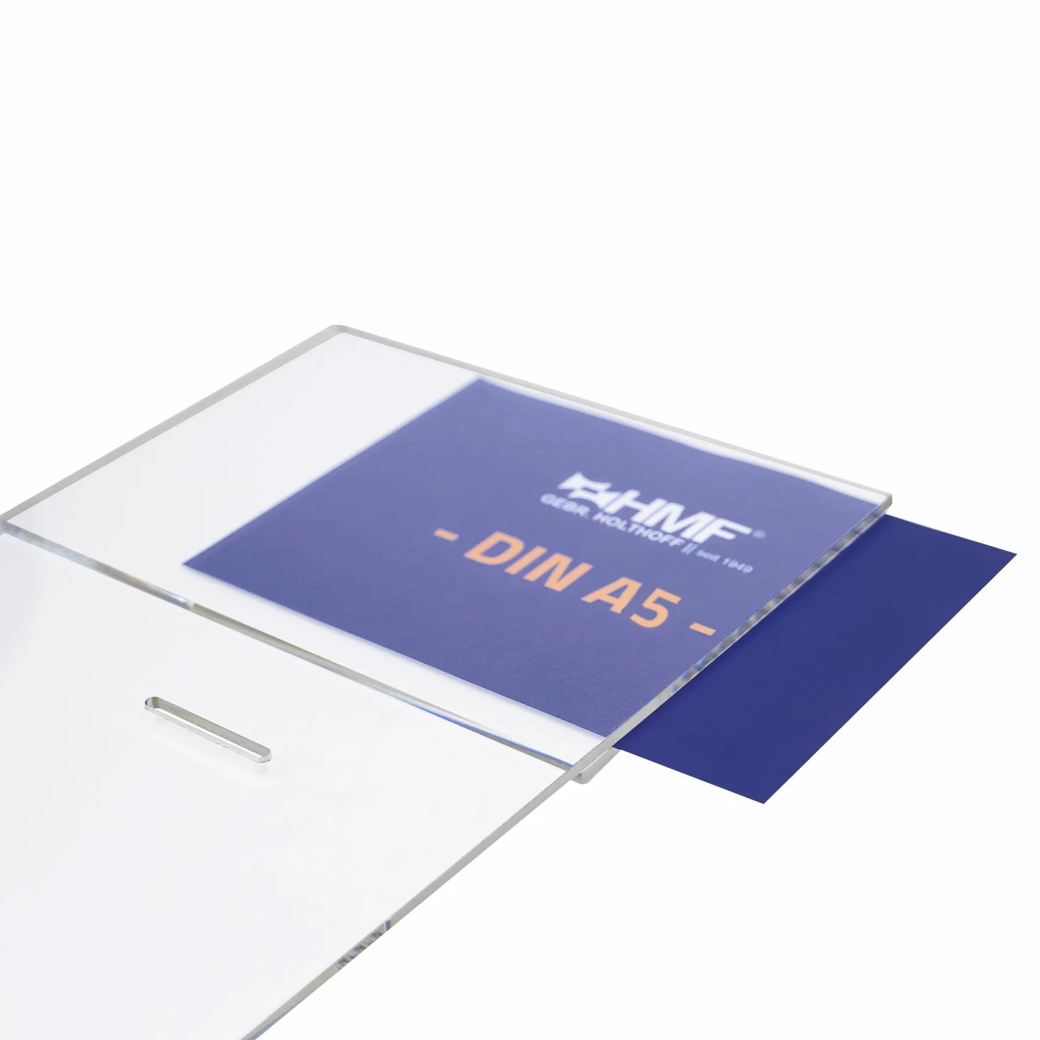 HMF 46913 Caja de donación de acrílico DIN A5 21,5 x 16 x 16 cm Transparente