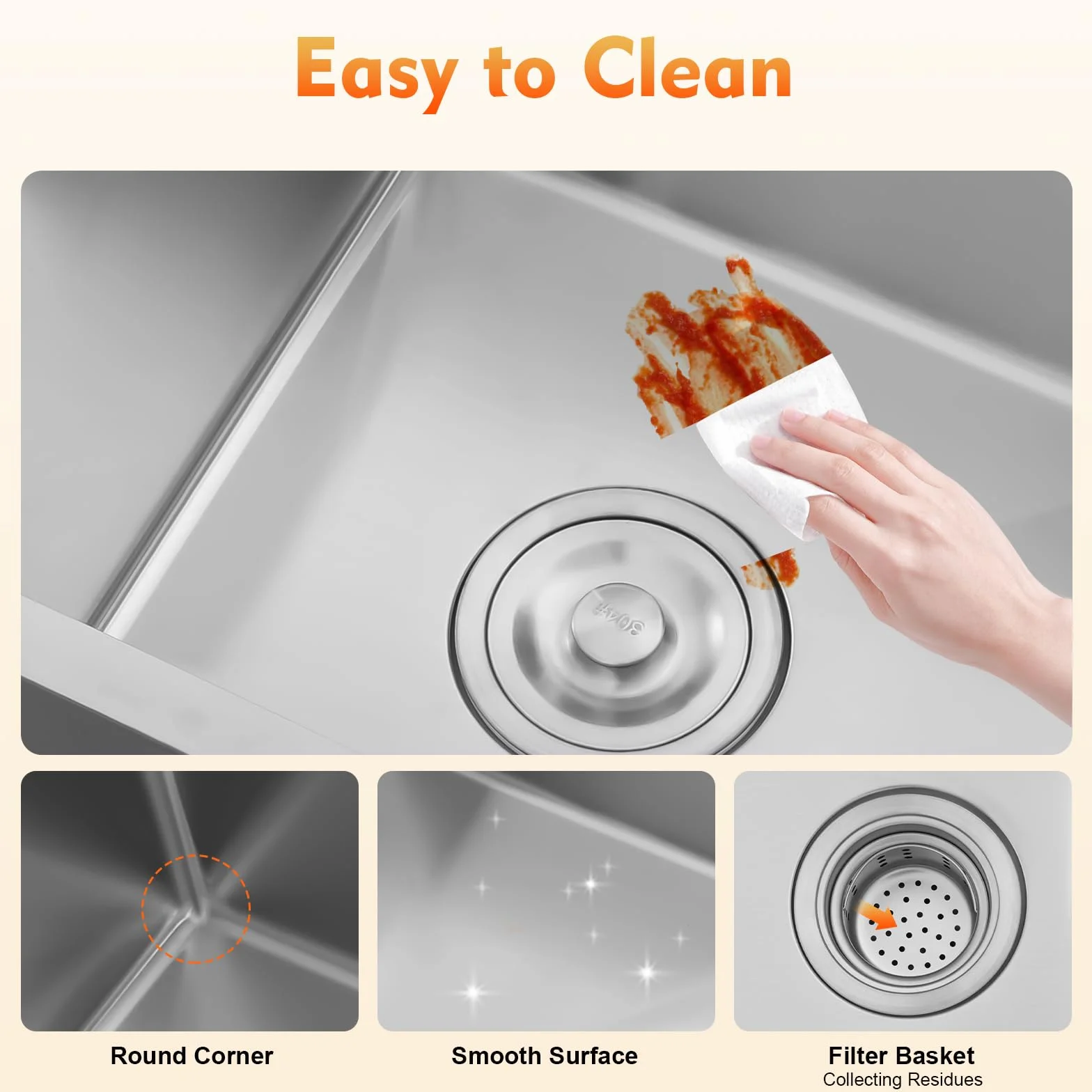 Fregadero Cocina 2 Senos, 78x43cm Fregadero, Plateros de Cocina, Doble Cubeta Rectangular con Escurridor, Aparatos de Lavado Empotrados para El Cuarto de Baño