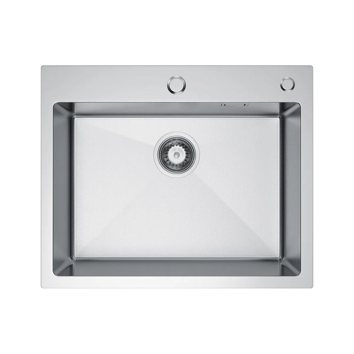 80 x 50 cm Fregadero doble de acero inoxidable, con 2 cuencas, orificio para grifo y juego de sifón, fregadero cocina 2 senos fregadero dos senos kitchen sink (acero inoxidable, 55 * 45)