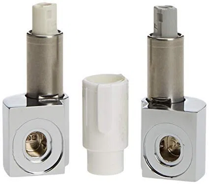 Conjunto de repuestos de bisagras con cierre suave para inodoro. Cromado. De Roca. AI0012400R.