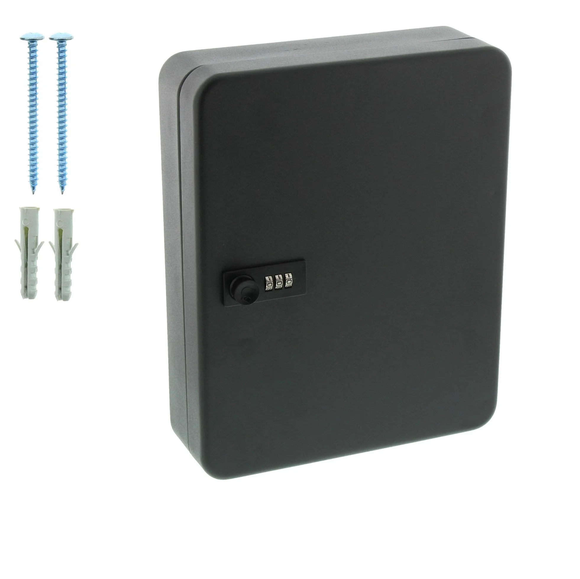 BURG-WÄCHTER KC 36 C Armario para llaves con cerradura de combinación, 36 ganchos, Chapa de acero, Negro mate