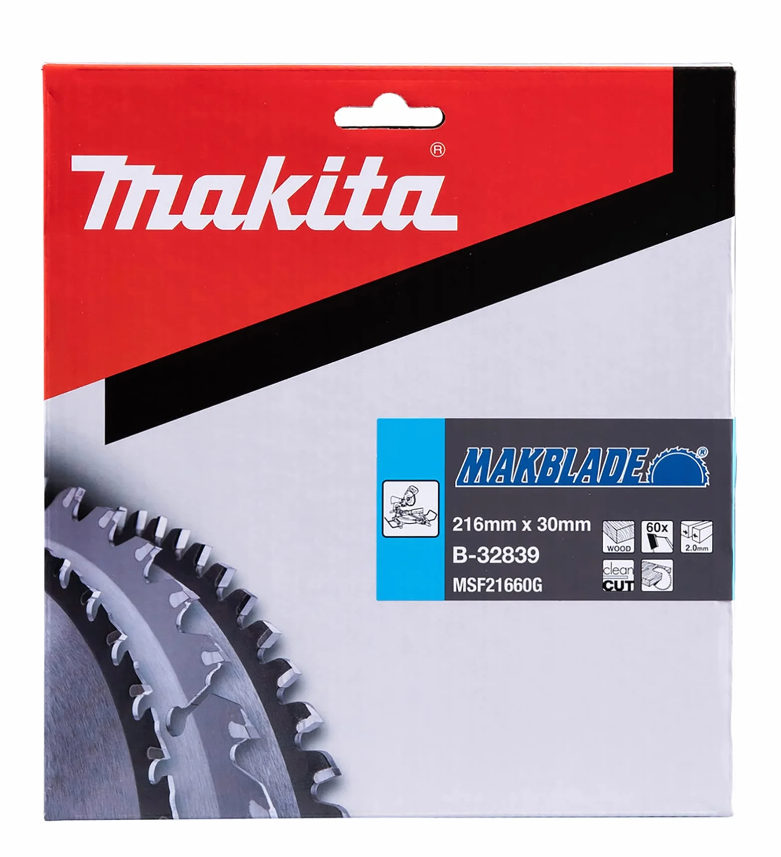 Makita B-32839 - Makblade hoja de sierra 216 x 30 mm, 60 z,