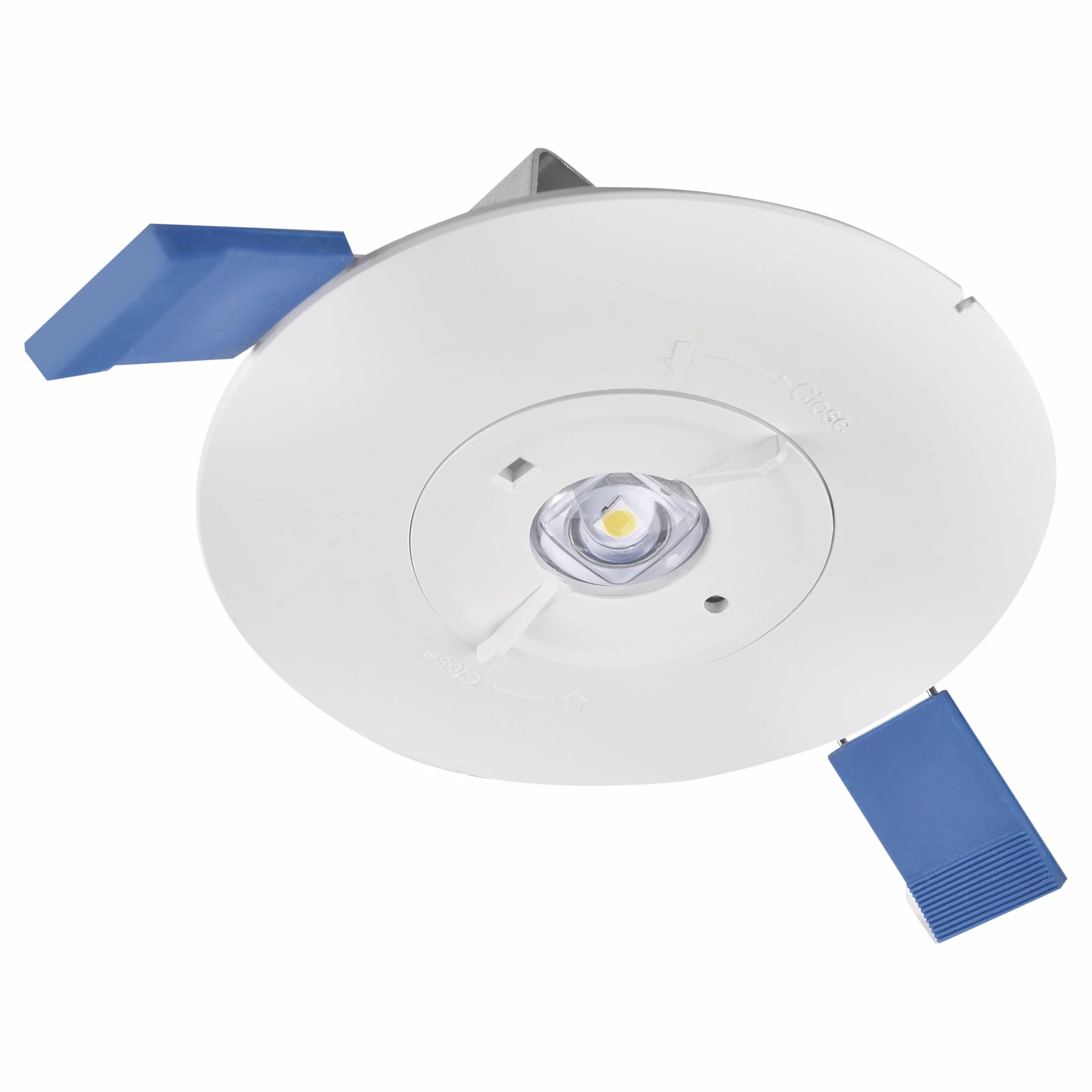 EMOS ORSU 2W LED Luz de Seguridad Antipánico con Batería, Montaje Empotrado, Luz Blanca Fría