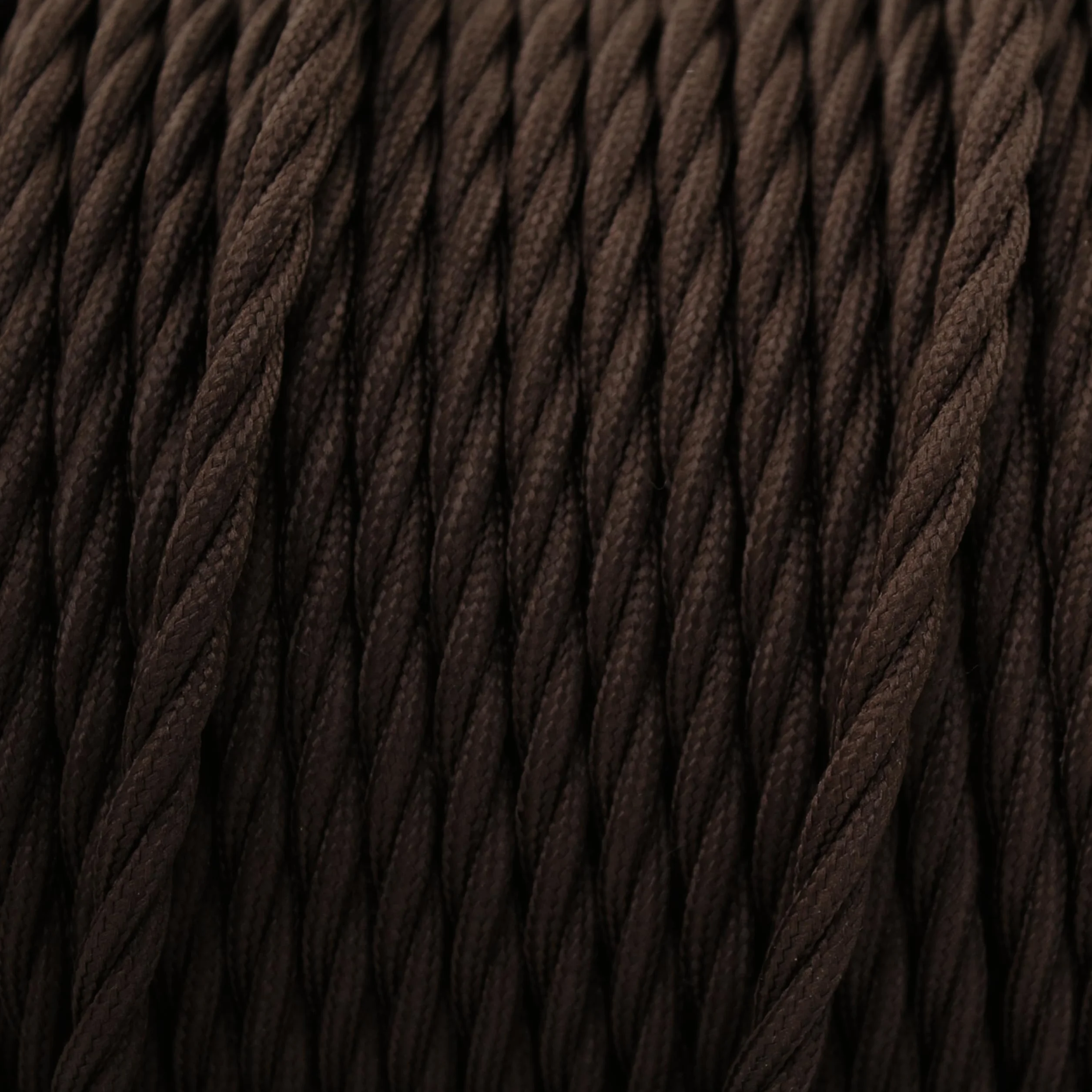 Cable Textil Trenzado Marrón 3x0,75 mm² 10 Metros, Cable Eléctrico 3 Hilos para Lámpara Proyecto DIY
