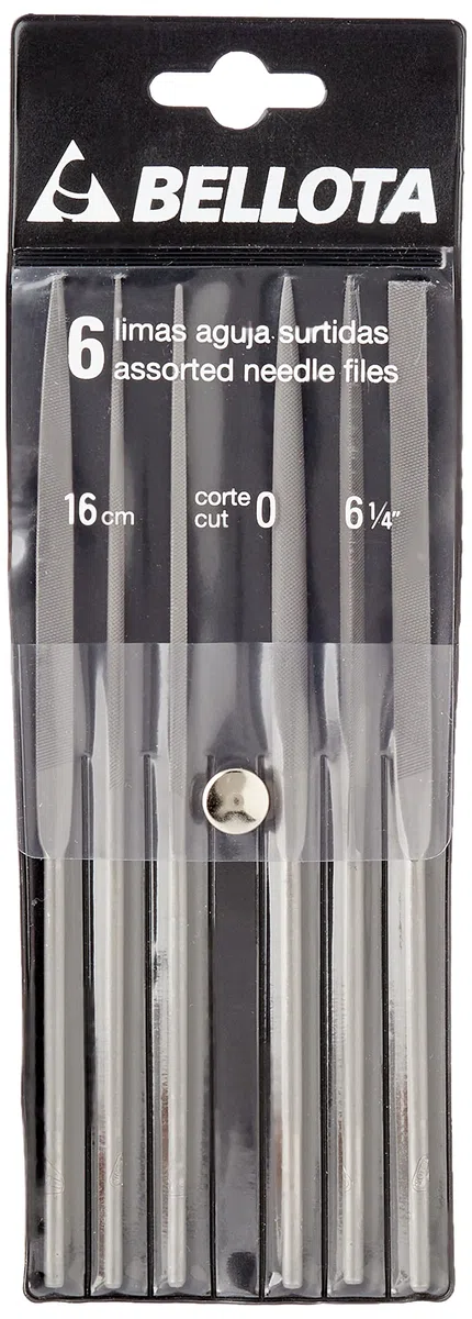 Bellota 4078-16 - Juego de 6 limas de aguja en bolsa, standard