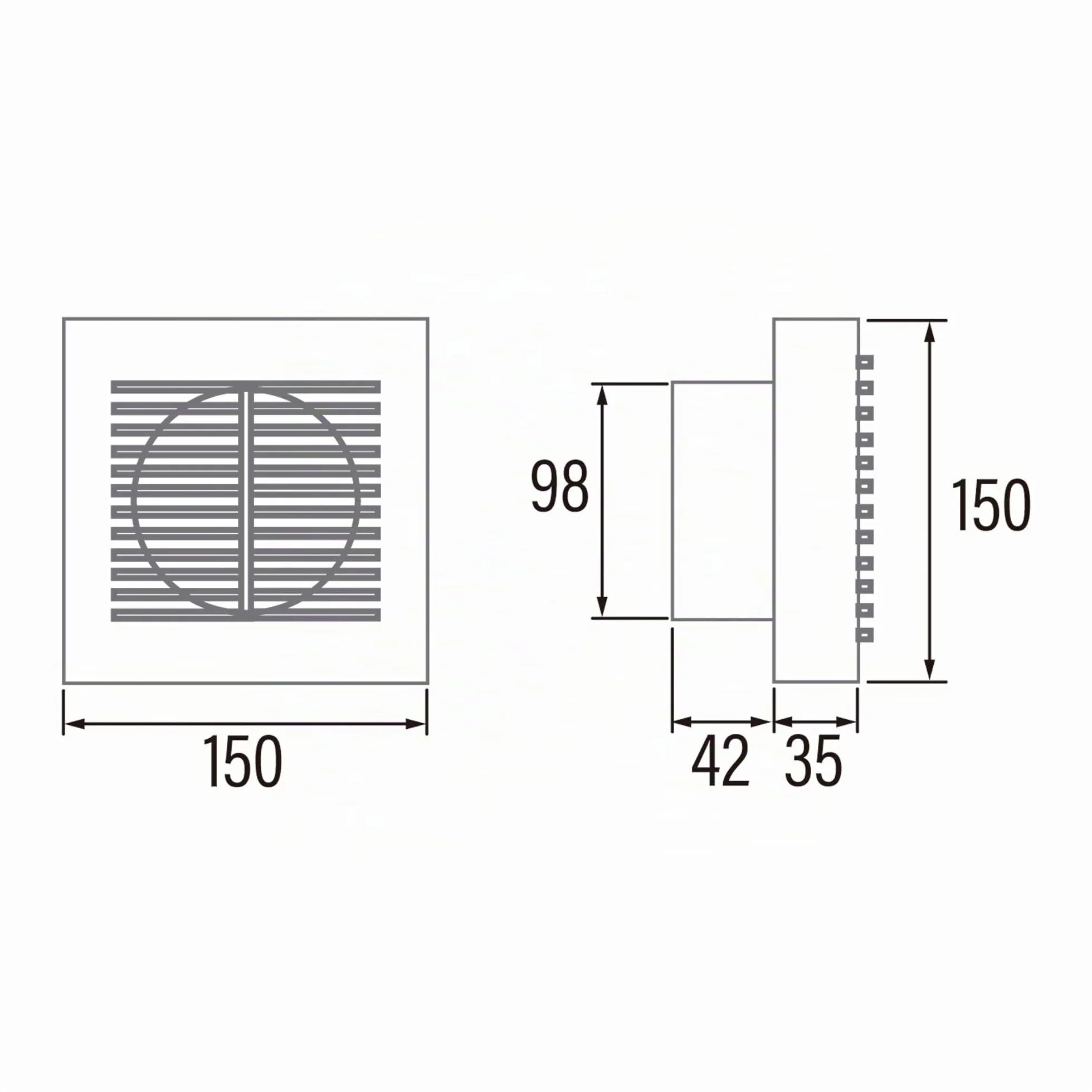 Cata Extractor B-10 Matic Con Cierre Automático Potencia 15W Color Blanco