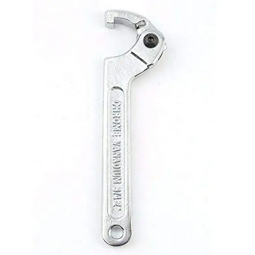 Llave de gancho Llave de cabeza cuadrada ajustable C Llave para tuerca de giro o perno (115-170 mm)