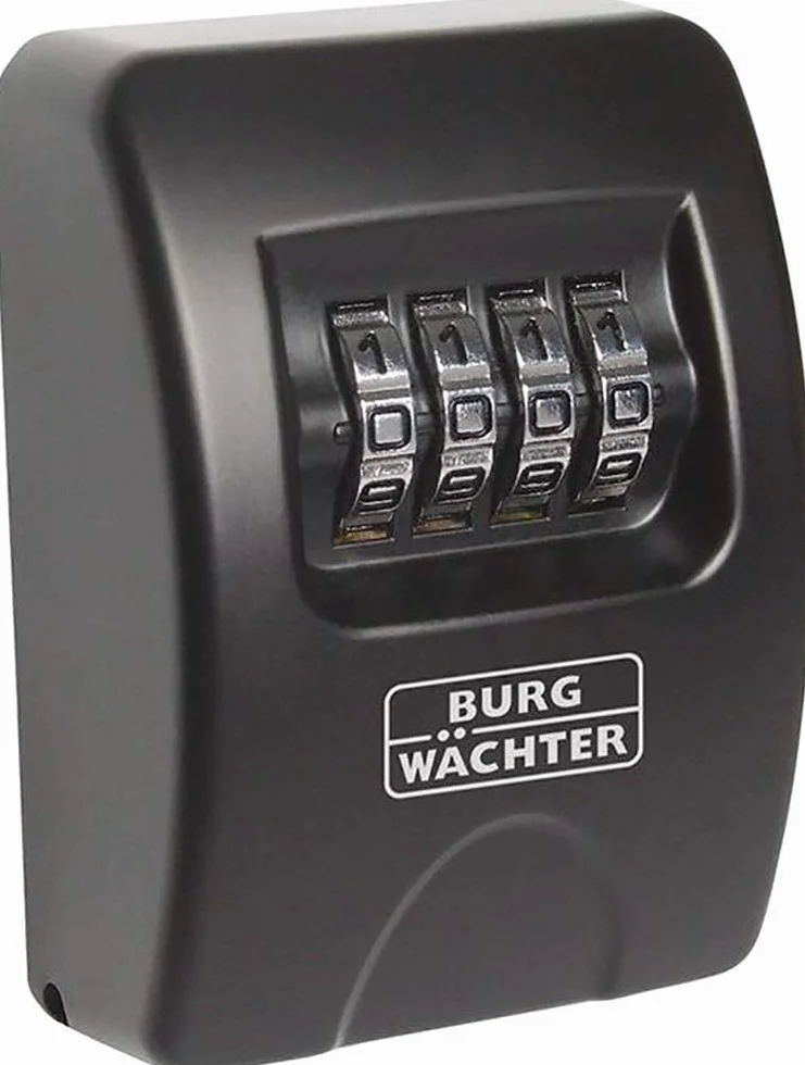 BURG-WÄCHTER Key Safe 10 SB Caja fuerte para llaves con código numérico 4 dígitos Negro