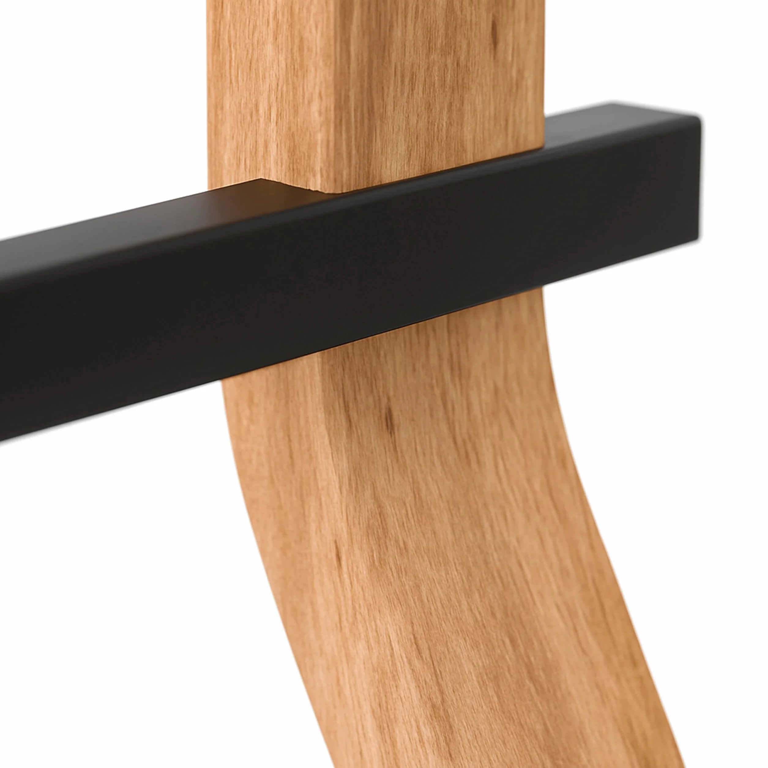 Toallero Relaxdays 86 x 37 x 18 cm Metal Madera 2 Varillas Soporte de Toallas Negro Natural