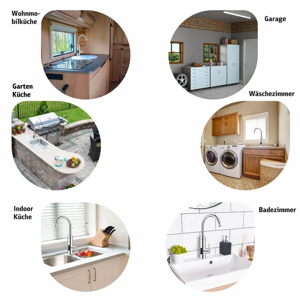 HOGART Grifo Eléctrico Calentador de Agua 230V Cocina Baño Instantáneo