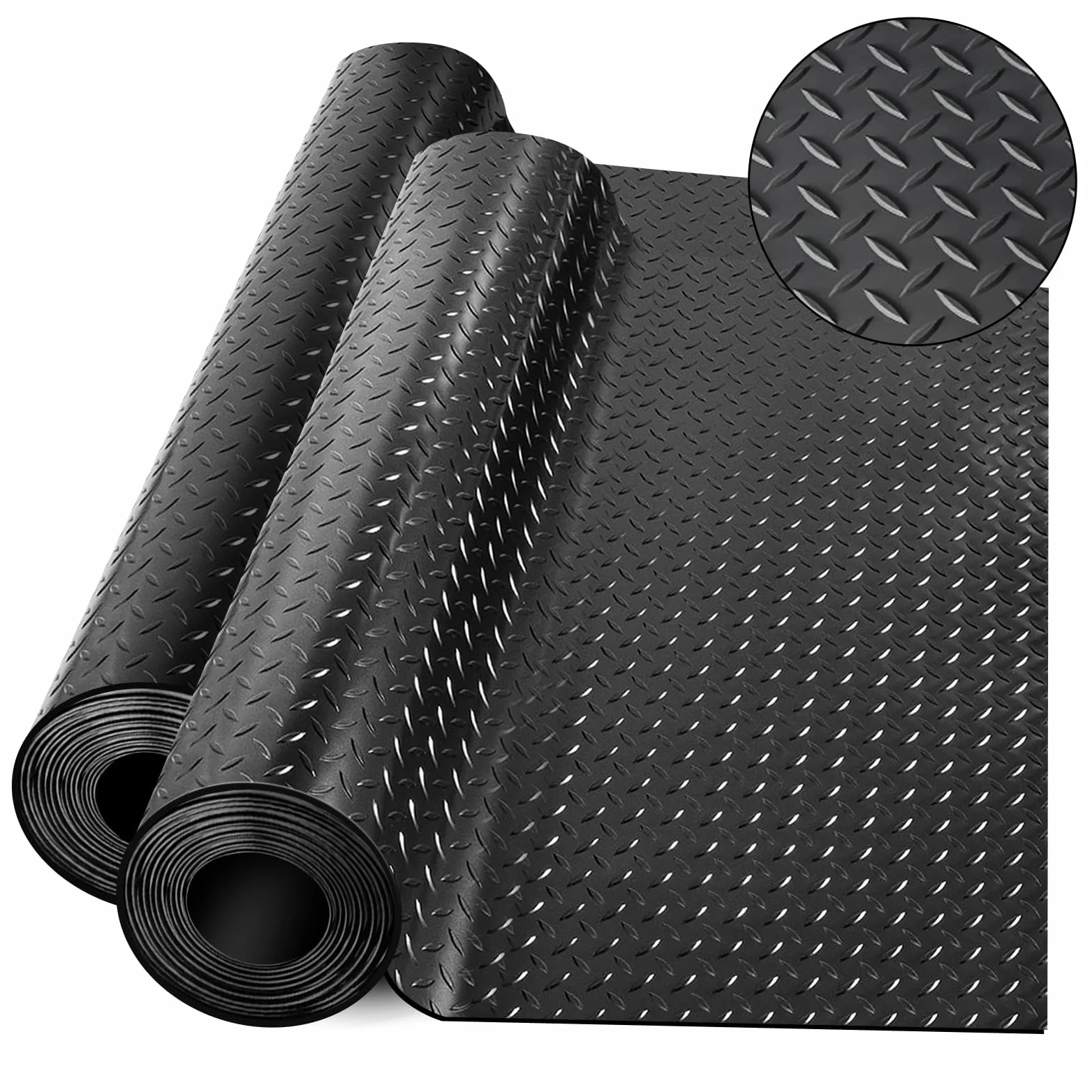 NZQXJXZ Suelo Goma Antideslizante, Alfombra de Suelo Resistente de 650x41cm, Rollo de PVC para Piso de Garaje, Piso para Remolque de RV, Tapete de Estacionamiento Resistente al Agua y a Las Manchas