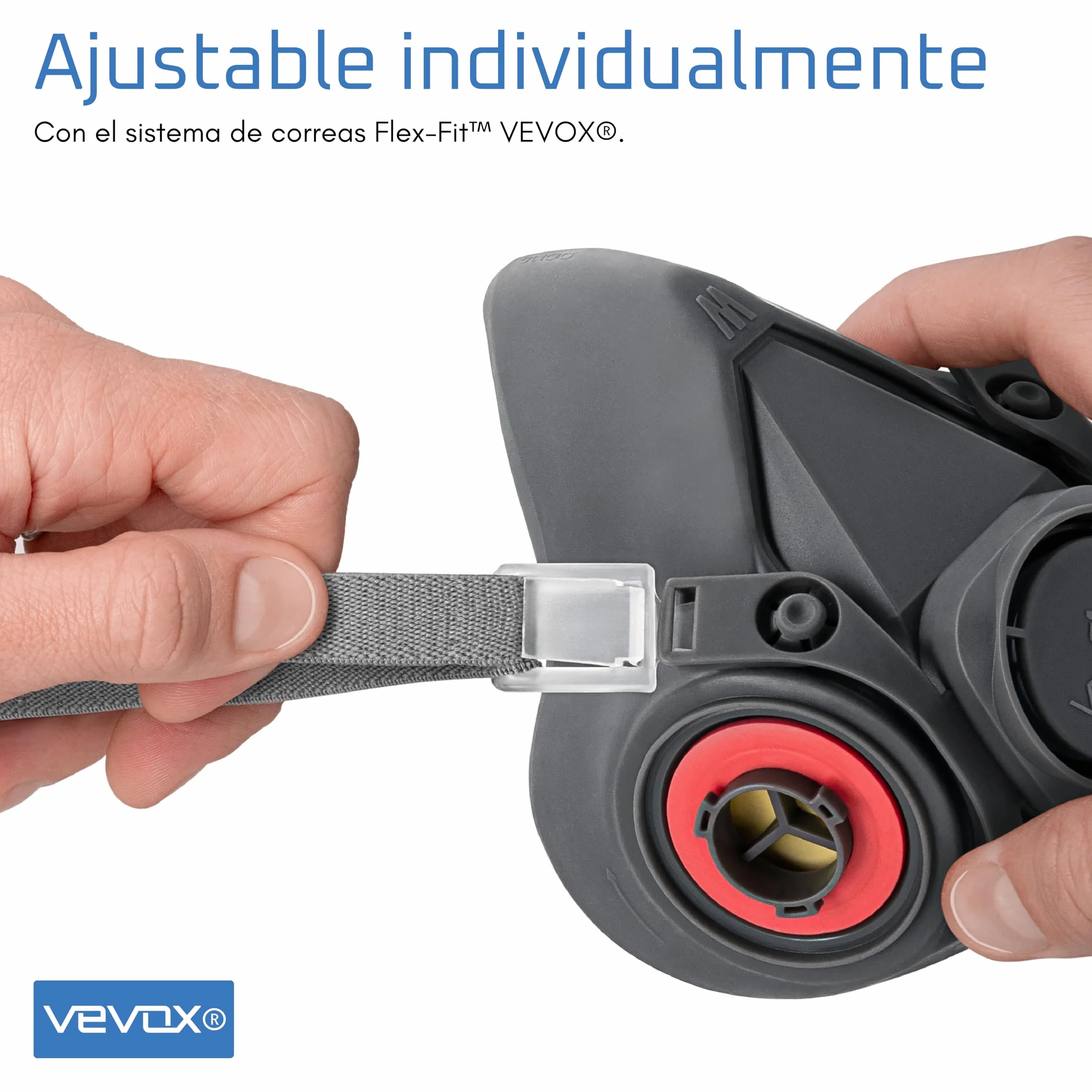 VEVOX® Máscara respiratoria con filtro A1P2 – Protección contra gases, vapores y partículas finas de polvo – Ideale para pintura, lijado y obra – Con 6 filtros P2 antipartículas y 2 A1 antigás
