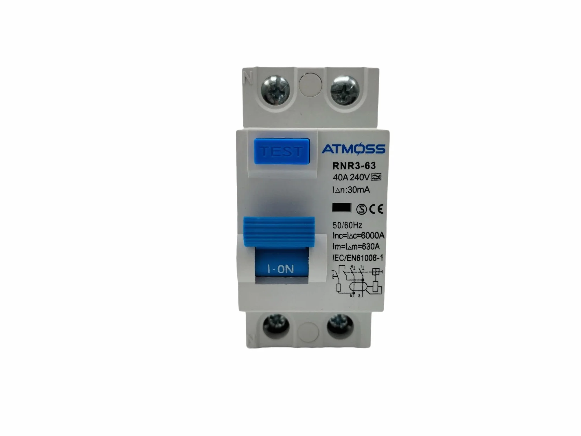 Interruptor diferencial superinmunizado Si 30 mA 2P 40 A Clase A 6kA