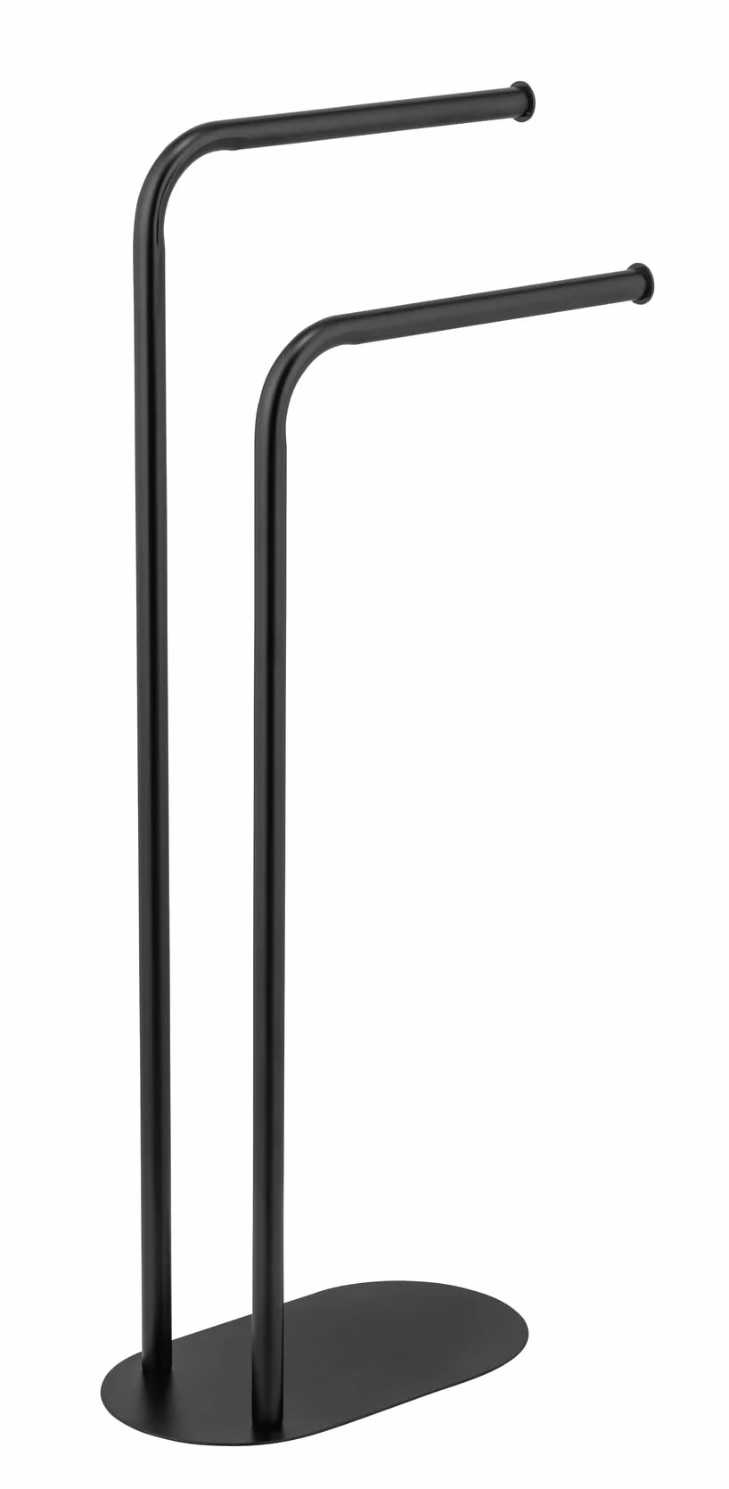 WENKO Toallero Mod Levante Soporte Independiente para Toallas Perchero Acero Negro 30 x 79 x 17 cm