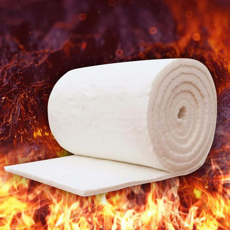 Manta de fibra de cerámica de silicato aislante de alta temperatura ignífuga (30 mm de grosor)