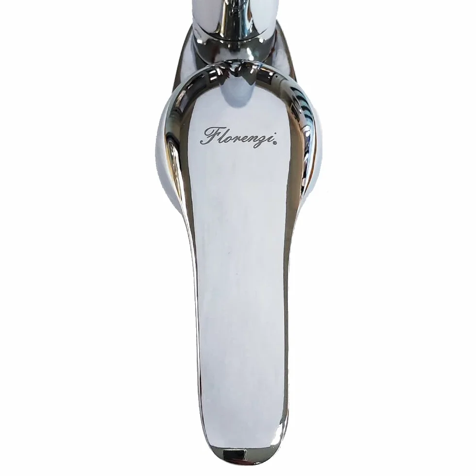 Grifo mezclador fregadero cocina cromo caño curvo con aireador kit montaje