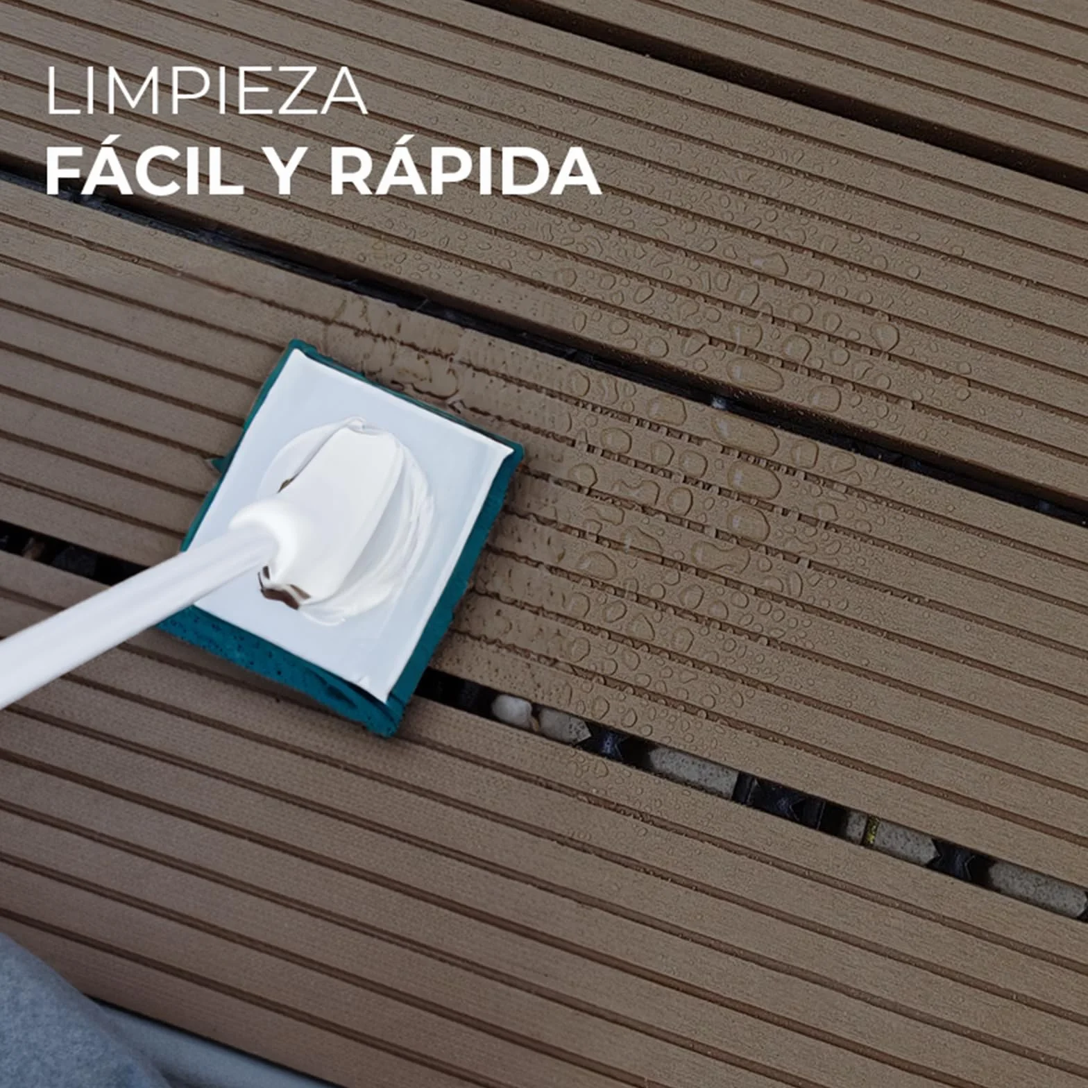 Set de 11 Baldosas de Exterior Madera Composite WPC 1m² Antideslizantes 30x30cm Marrón Café
