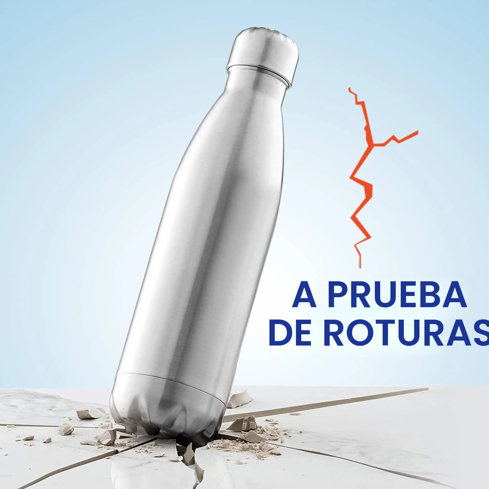 Botella de Agua Segura con Compartimento Oculto Secreto, Caja de Almacenamiento de Acero Inoxidable, Desenrosca la Parte Inferior para Guardar tus Objetos de Valor, Plata 730ml