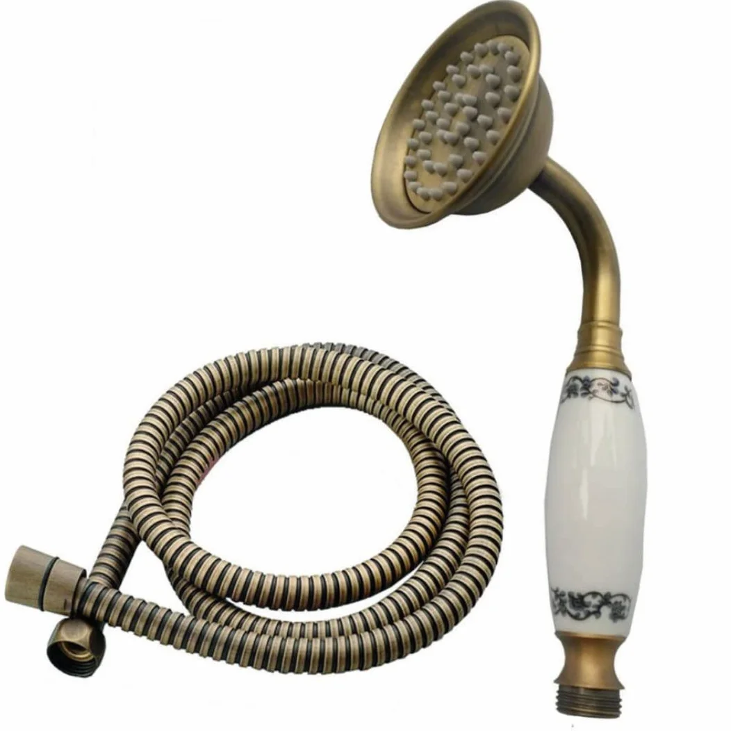 Hommp Cabezal de Ducha de Cobre con Manguera 1,5 m