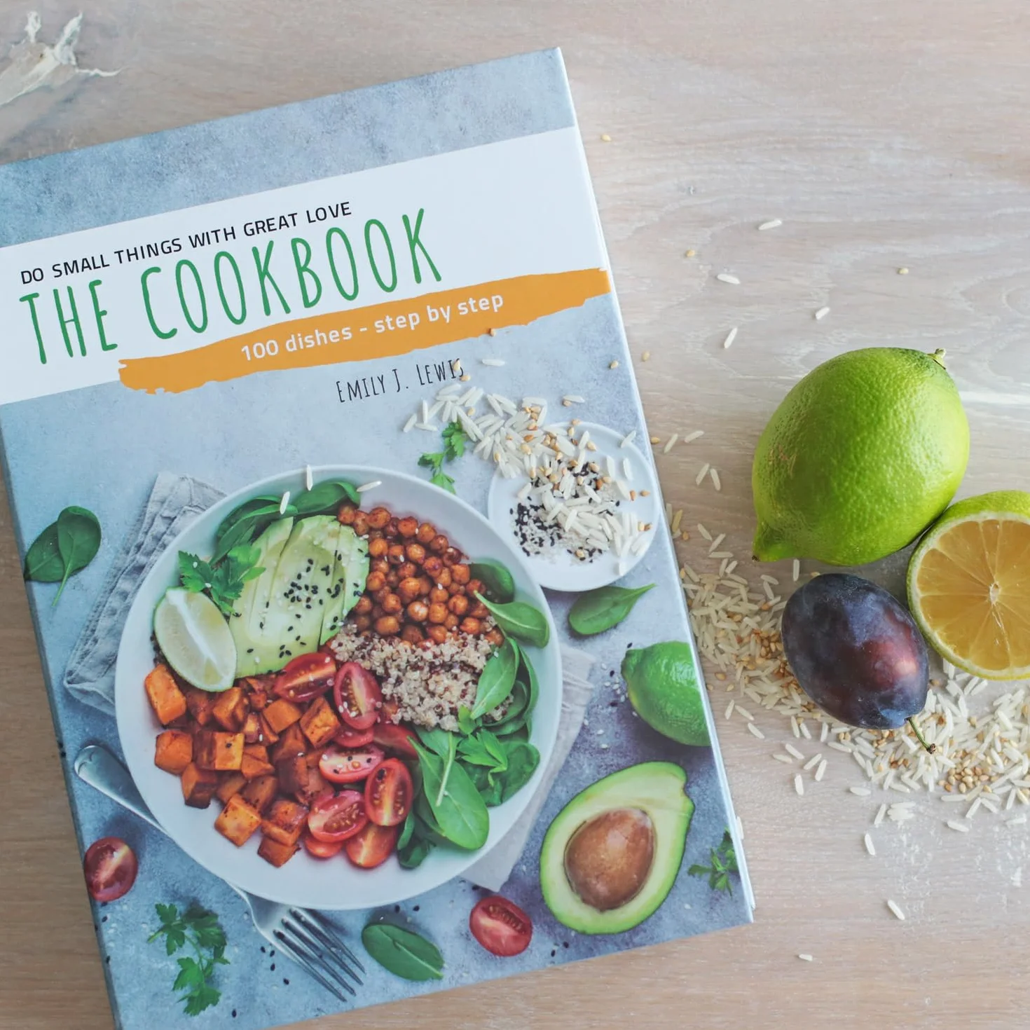 Caja de libro con camuflaje, caja de caudales "Cookbook" 26,5 x 19 x 4,2 cm