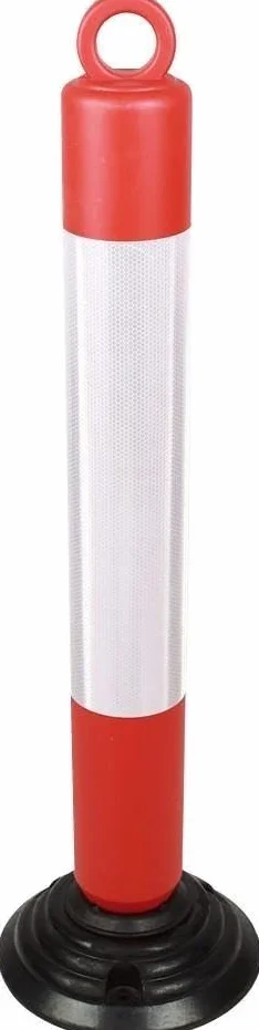 Balizas Cilíndricas Bolardo Abatible Reflectante Polietileno 80x1x28cm CTE RIPCI