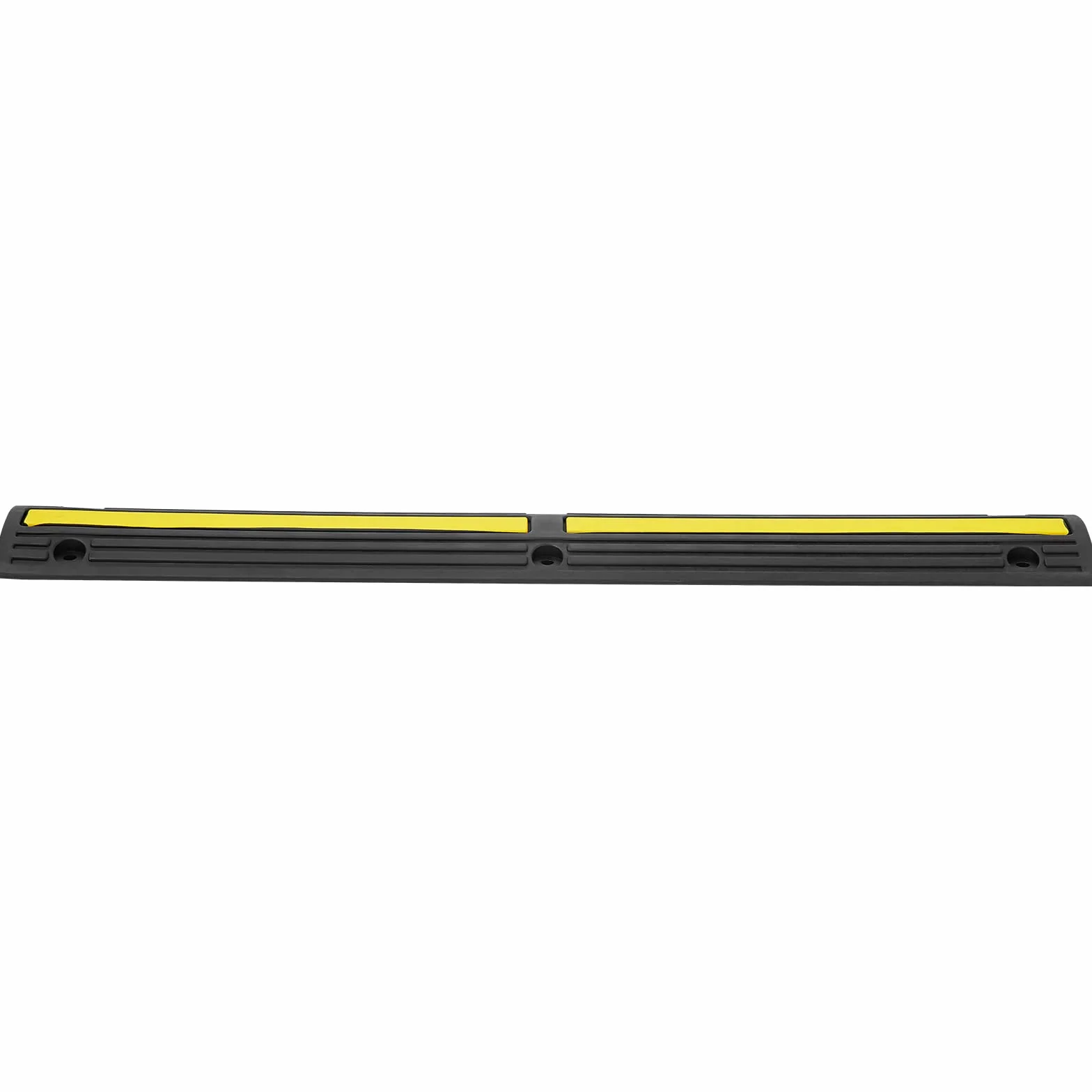 VEVOR Rampa de Protección de Cable 4 Piezas 1 Vía Canaleta Pasacables de Suelo Canal de 3x2 cm Protector de Cables de Goma Capacidad de Carga 8164kg/eje Cubiertas de Suelo para Cables Negro y Amarillo