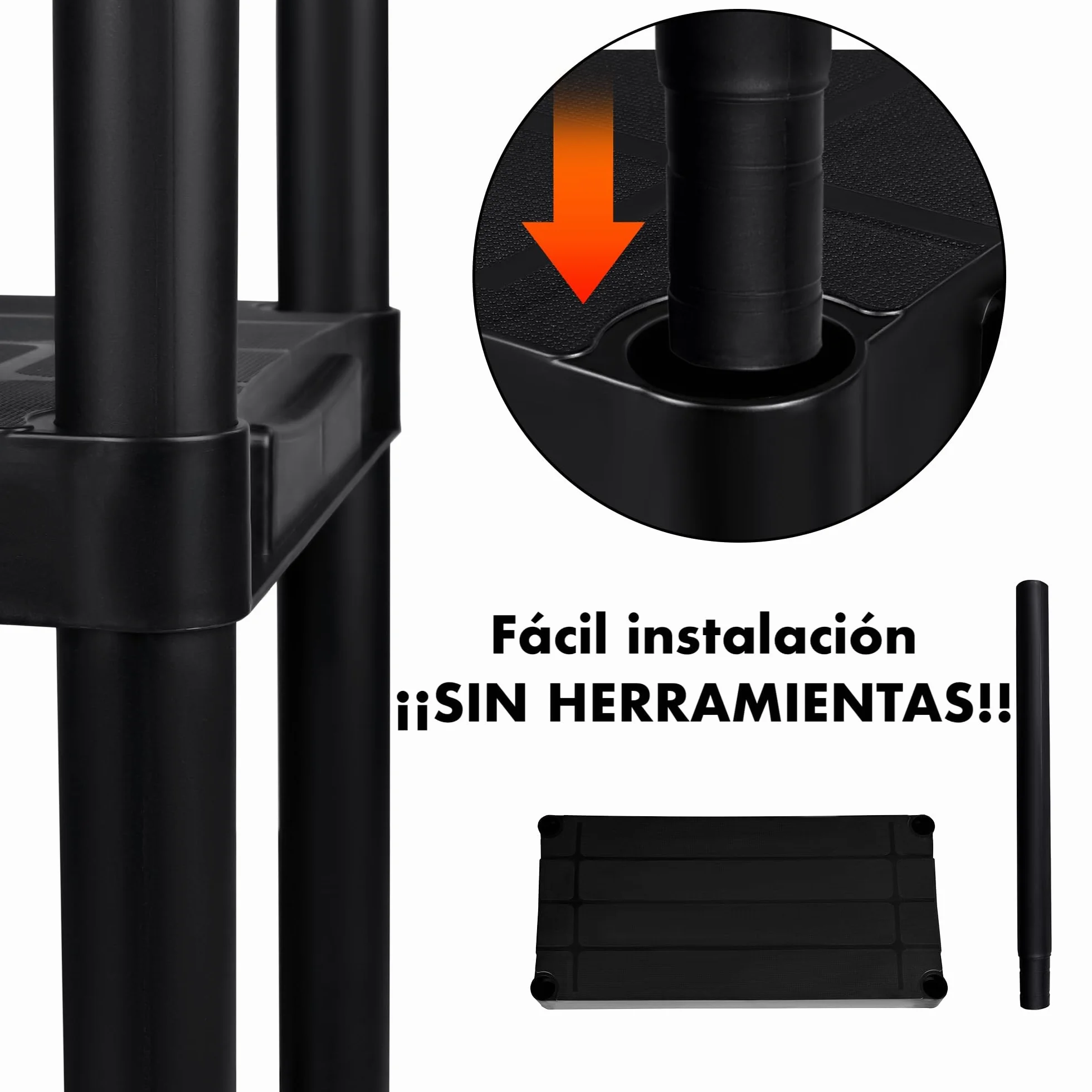 Pack 2 estanterías de plástico modulares 170x60x30 cm con 5 baldas Resistentes Cada una | Almacenaje Ideal para Interior y Exterior: Garaje, trastero, jardín, Oficina | Montaje sin Herramientas