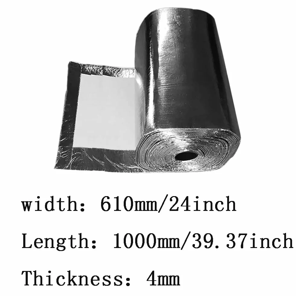 Manta de fibra cerámica de alta temperatura con lámina de aluminio - for estufas, hornos y hornos - Personalizable(1000mmx610mmx4mm)