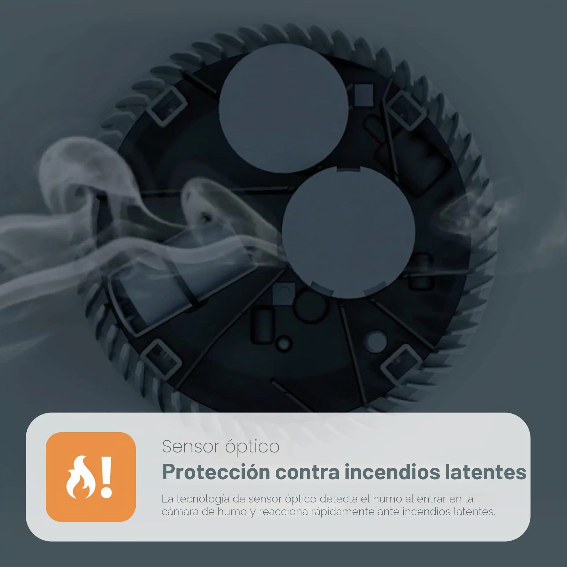 FireAngel Detector de Humo óptico para casa – Alarma de Incendios para el hogar – Batería de 10 años – Botón de Prueba y Silencio – Recambio para ST-622/ST-620 – Pack de Dos